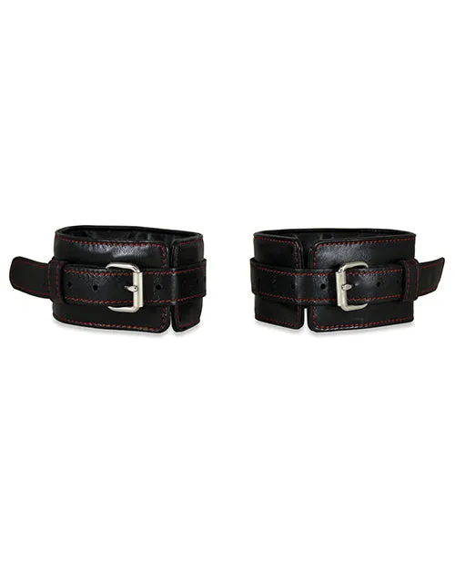 Anal Sultra Leather Sultra Lambskin Ankle Cuffs Black