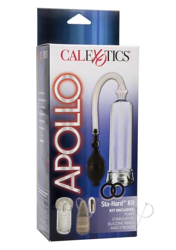 Apollo Penis Pump StaHard Kit Black Apollo Male Sex Toys