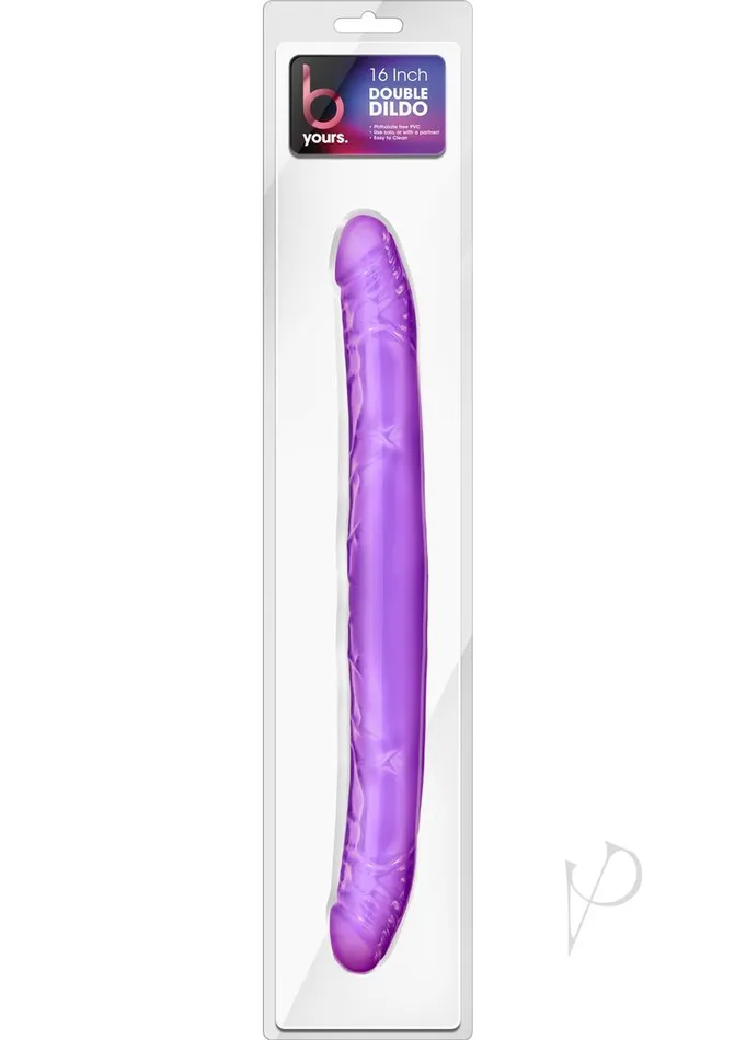 B Yours Dildos B Yours Double Dildo 16in Purple