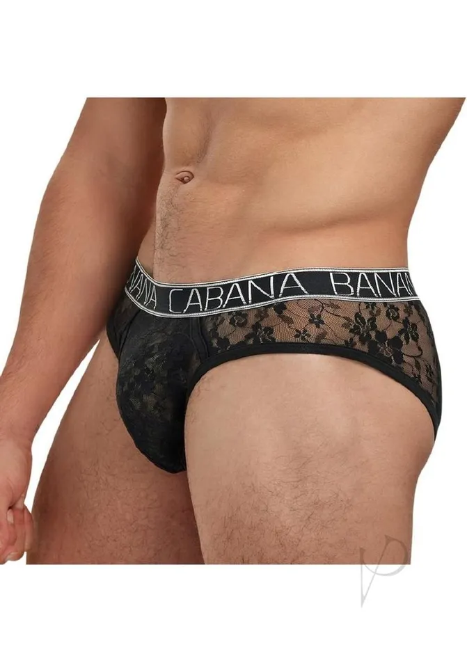 Banana Cabana Lace Nights Low Rise Brief LargeXLarge Black Banana Cabana Anal Banana Cabana Lace Nights Low Rise Brief LargeXLarge Black Banana Cabana Anal