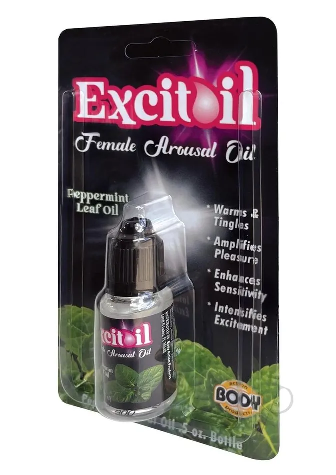 Body Action Products Excitoil Peppermint Arousal Oil 5oz Carded Couples