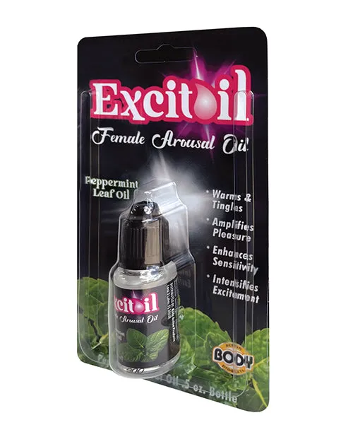 Body Action Products Excitoil Peppermint Arousal Oil 5oz Carded Couples Body Action Products Excitoil Peppermint Arousal Oil 5oz Carded Couples