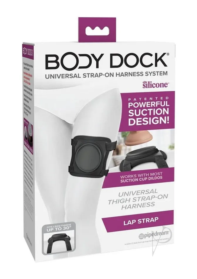 Body Dock Female Sex Toys Body Dock Lap Strap StrapOn Black