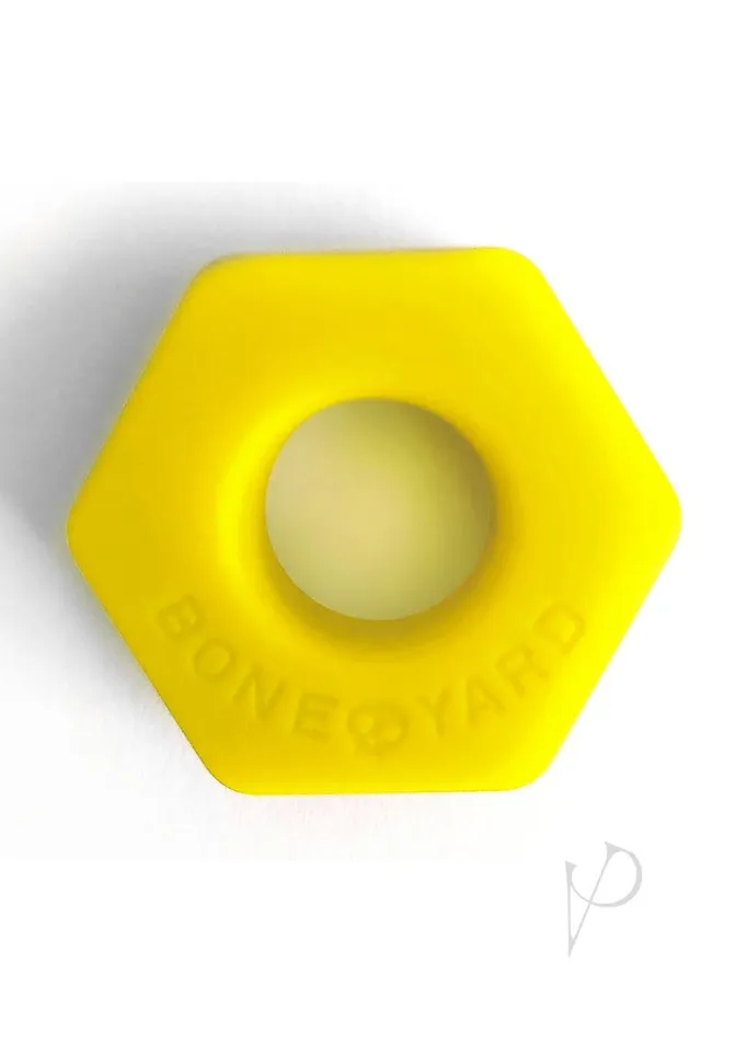 Boneyard Boneyard Bust A Nut 2X Stretch Silicone Ball Stretcher Yellow Male Sex Toys