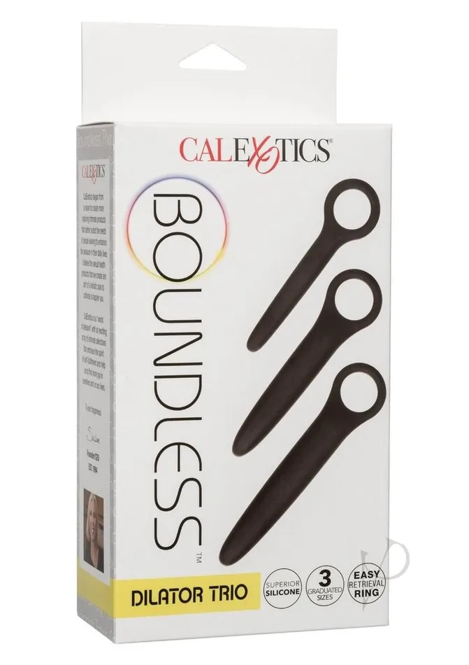Boundless Anal Boundless Dilator Trio Silicone Dialator Set Black