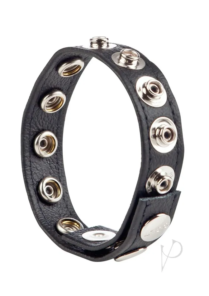 COLT Leather CB Strap Adjustable 8 Snap Cock Ring Black Colt Male Sex Toys COLT Leather CB Strap Adjustable 8 Snap Cock Ring Black Colt Male Sex Toys