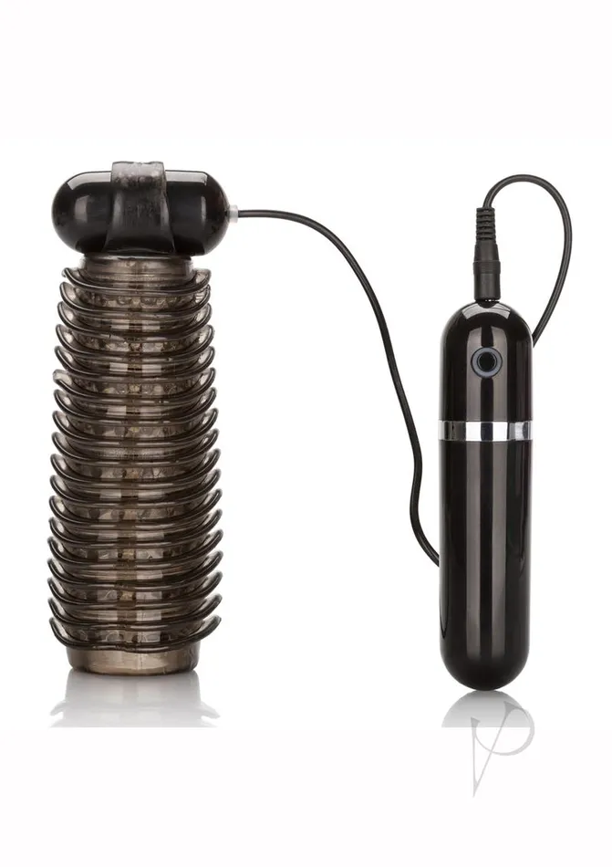 COLT Vibrating Stroker with Bullet and Wired Remote Control Black Colt Male Sex Toys