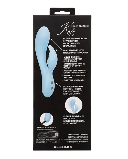 Contour Female Sex Toys Contour Kali Rechargeable Silicone Rabbit Vibrator Blue