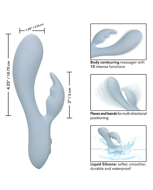 Contour Female Sex Toys Contour Kali Rechargeable Silicone Rabbit Vibrator Blue