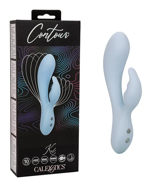 Contour Female Sex Toys Contour Kali Rechargeable Silicone Rabbit Vibrator Blue