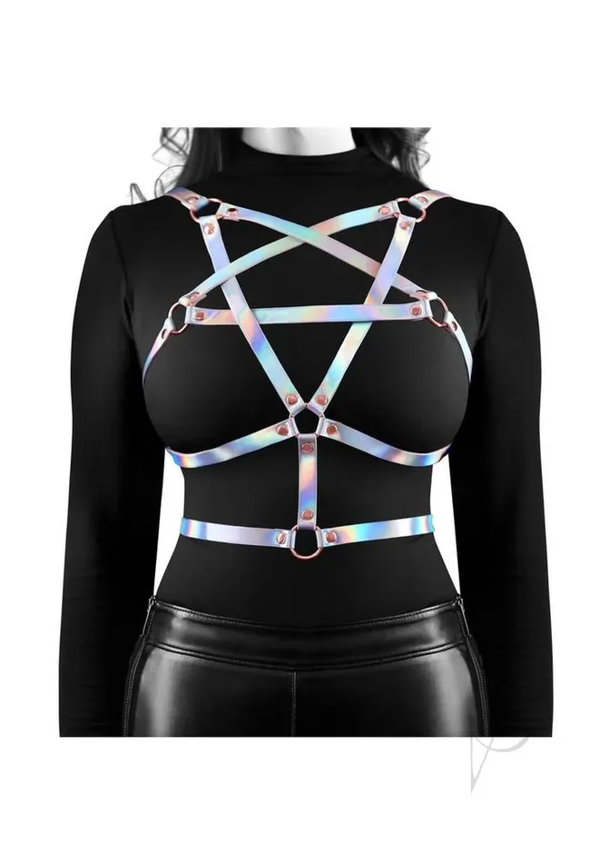 Cosmo Harness Risque Chest Harness SmallMedium Rainbow Cosmo Female Sex Toys Cosmo Harness Risque Chest Harness SmallMedium Rainbow Cosmo Female Sex Toys