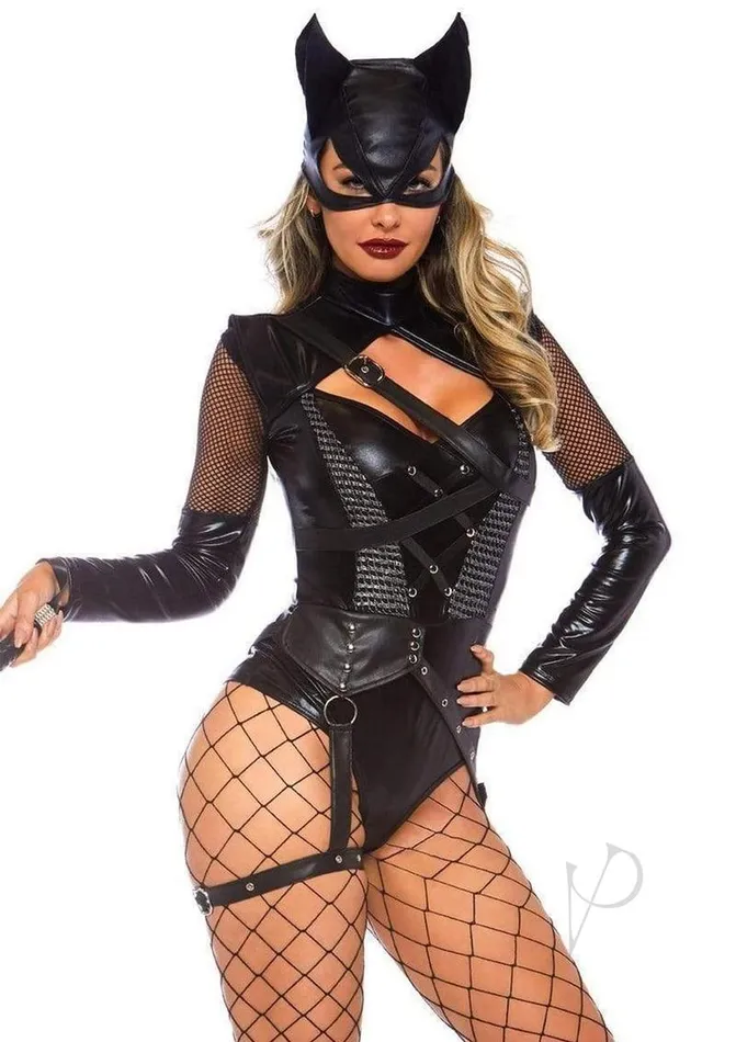 Couples Leg Avenue Leg Avenue Villainess Vixen Spandex Strappy Bodysuit with ORing Attached Garter and Matching Hooded Mask 2 Piece Large Black Couples Leg Avenue Leg Avenue Villainess Vixen Spandex Strappy Bodysuit with ORing Attached Garter and Matching Hooded Mask 2 Piece Large Black