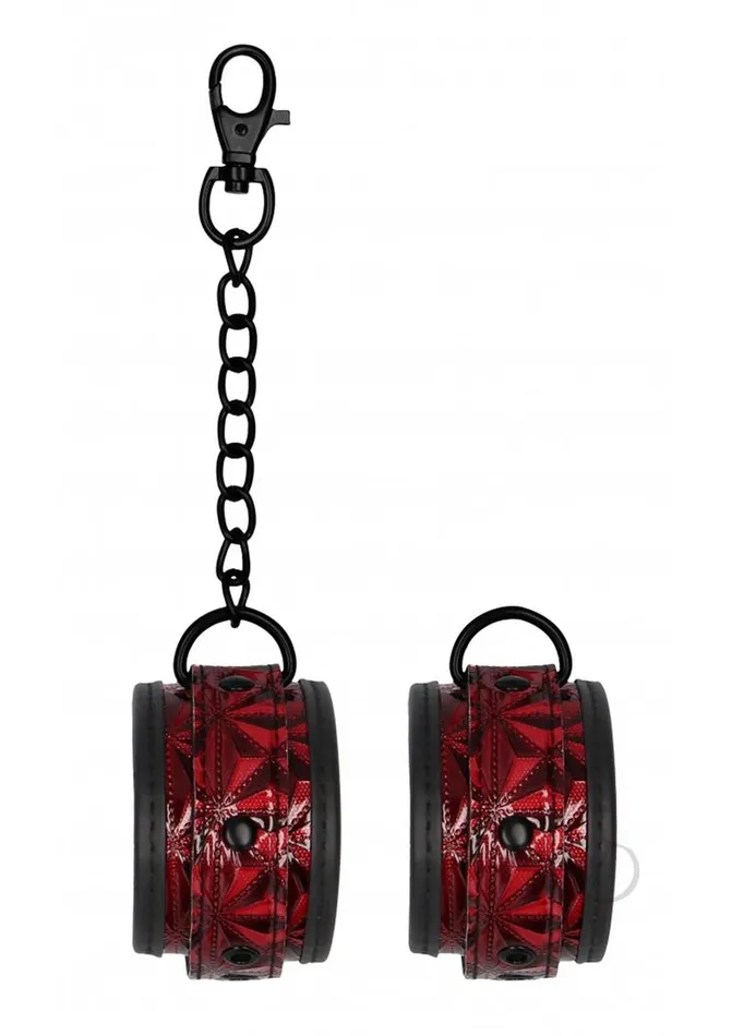 Couples Ouch Ouch Luxury Ankle Cuffs Burgundy Couples Ouch Ouch Luxury Ankle Cuffs Burgundy