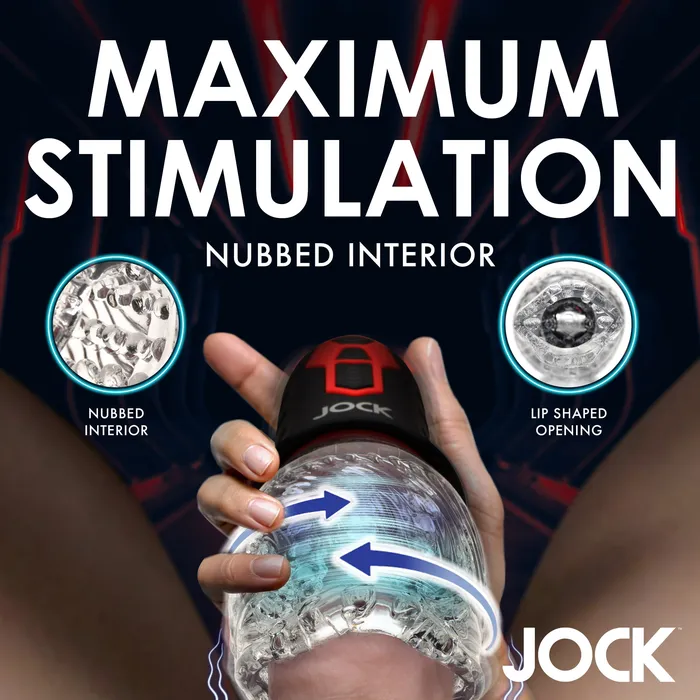 Curve Toys Male Sex Toys Spinning and Vibrating Masturbator