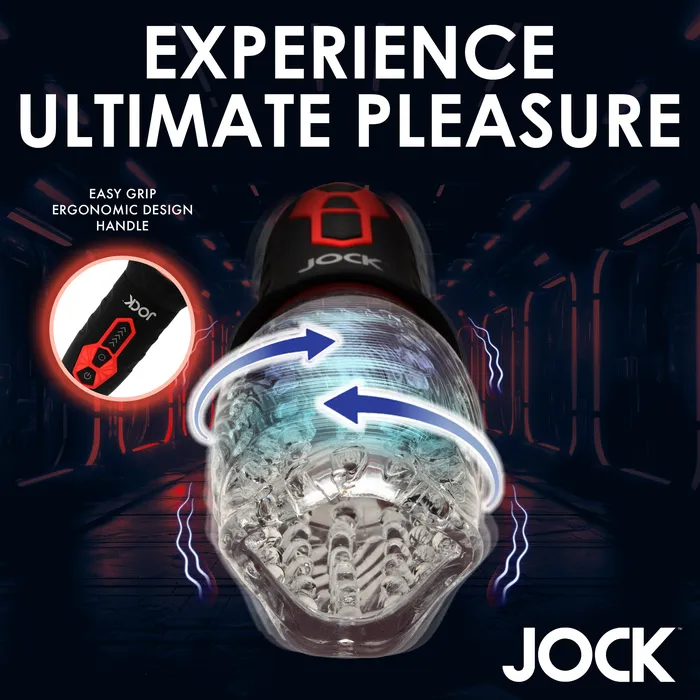 Curve Toys Male Sex Toys Spinning and Vibrating Masturbator