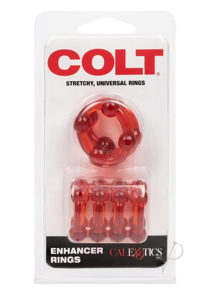 Dildos Colt COLT Enhancer Rings Cock Rings Red