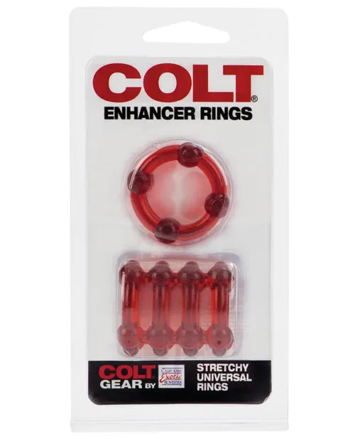 Dildos Colt COLT Enhancer Rings Cock Rings Red Dildos Colt COLT Enhancer Rings Cock Rings Red