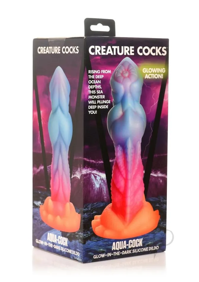 Dildos Creature Cocks AquaCock Glow in the Dark Silicone Dildo Multicolor Creature Cocks Dildos Creature Cocks AquaCock Glow in the Dark Silicone Dildo Multicolor Creature Cocks