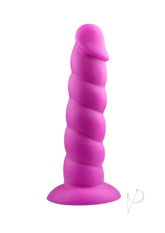 Dildos Suga Daddy Silicone Dildo 7in Purple Rock Candy Toys