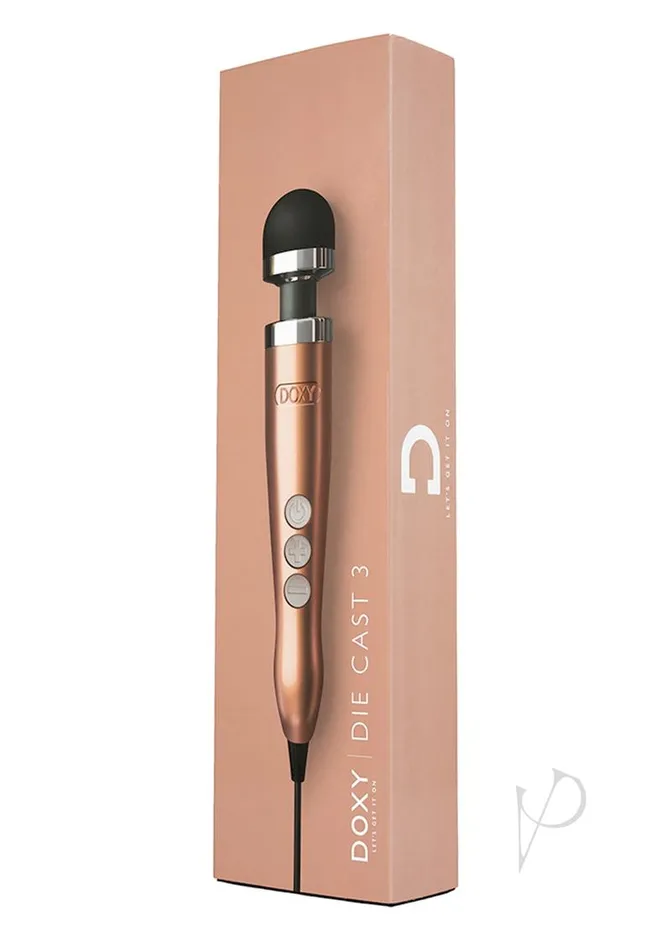 Doxy Anal Doxy Die Cast 3 Wand PlugIn Body Massager Rose GoldBlack