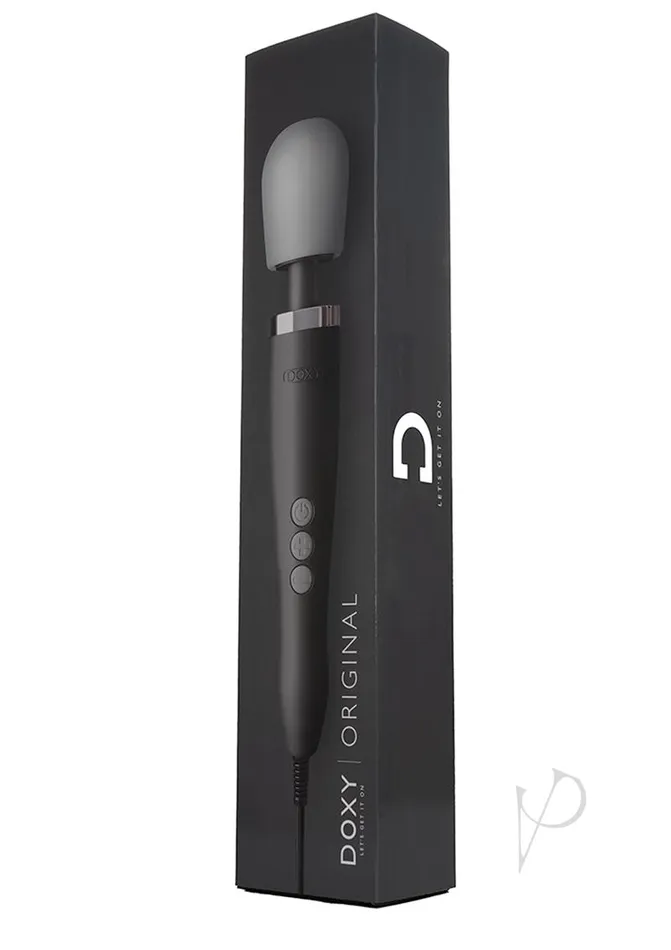 Doxy Anal Doxy Original Wand PlugIn Body Massager Black