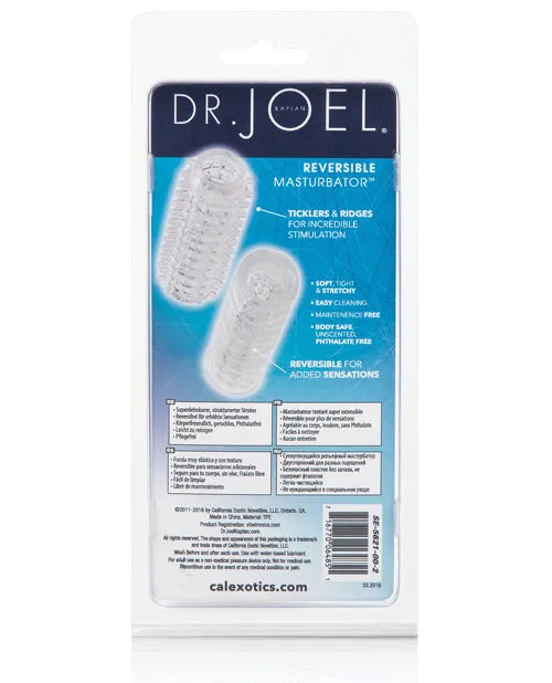 Dr Joel Kaplan Dr Joel Kaplan Reversible Masturbator Clear Male Sex Toys Dr Joel Kaplan Dr Joel Kaplan Reversible Masturbator Clear Male Sex Toys