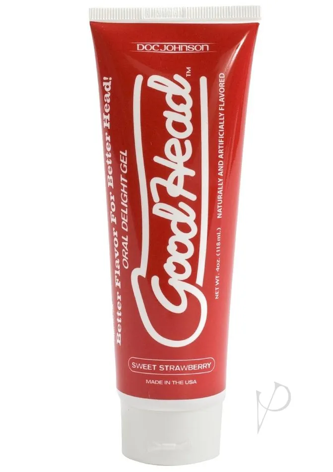 Enhancers GoodHead Oral Delight Gel Sweet Flavored Strawberry 4oz Good Head Enhancers GoodHead Oral Delight Gel Sweet Flavored Strawberry 4oz Good Head