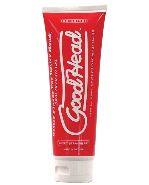 Enhancers GoodHead Oral Delight Gel Sweet Flavored Strawberry 4oz Good Head Enhancers GoodHead Oral Delight Gel Sweet Flavored Strawberry 4oz Good Head