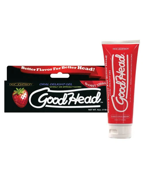 Enhancers GoodHead Oral Delight Gel Sweet Flavored Strawberry 4oz Good Head Enhancers GoodHead Oral Delight Gel Sweet Flavored Strawberry 4oz Good Head