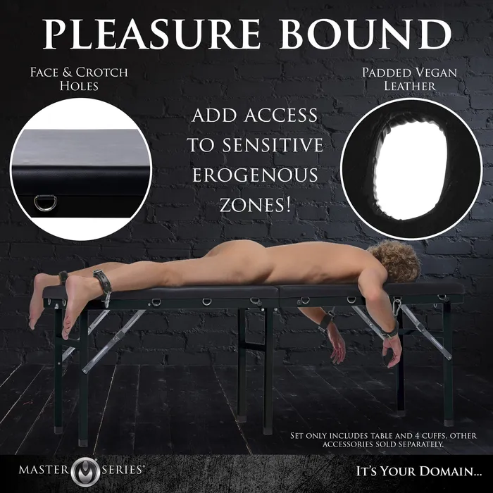 Extreme Bondage and Milking Table Master Series Male Sex Toys