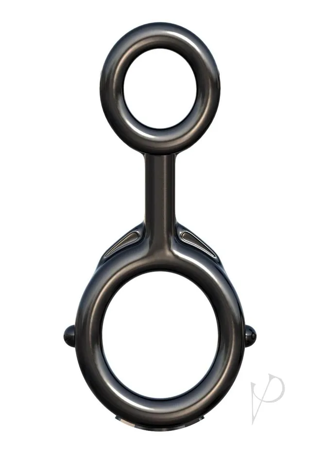 Fantasy CRingz Ironman DuoCock Ring Black Fantasy C Ringz Male Sex Toys