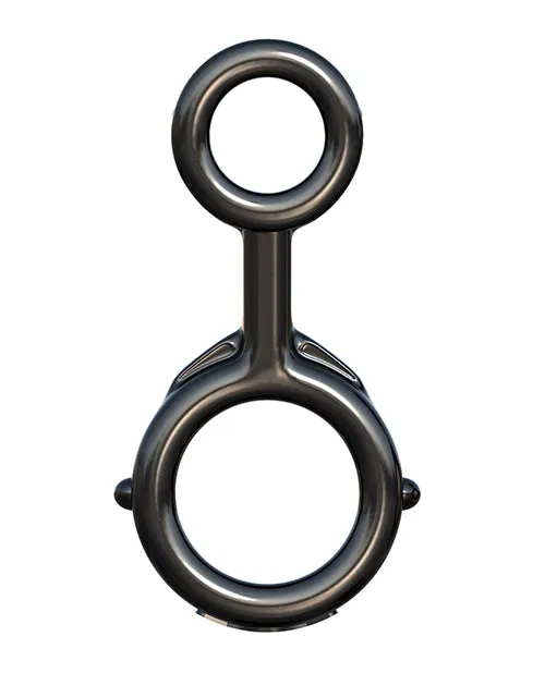 Fantasy CRingz Ironman DuoCock Ring Black Fantasy C Ringz Male Sex Toys
