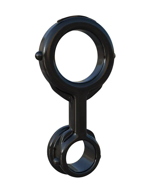 Fantasy CRingz Ironman DuoCock Ring Black Fantasy C Ringz Male Sex Toys