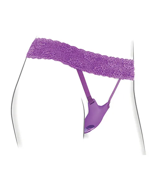Fantasy For Her Ultimate GSpot Butterfly StrapOn Rechargeable Silicone with Remote Control Purple Fantasy For Her Female Sex Toys