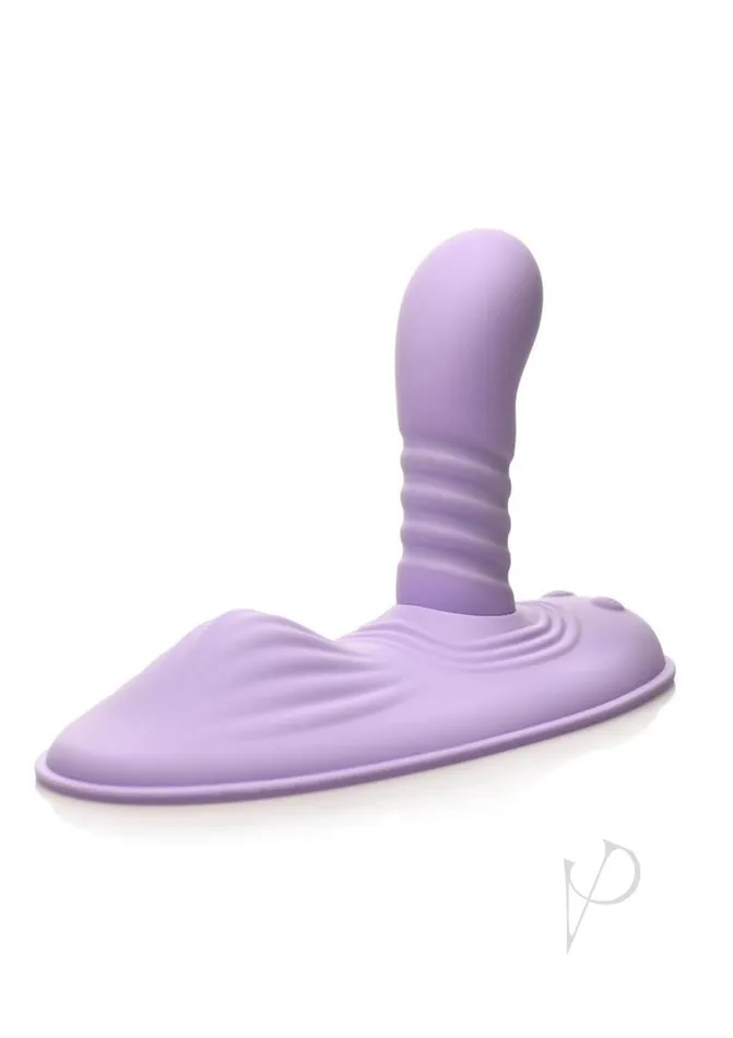 Female Sex Toys Inmi Inmi Thrust N Grind Thrusting and Vibrating Rechargeable Silicone Grinder Pad with Remote Control Purple