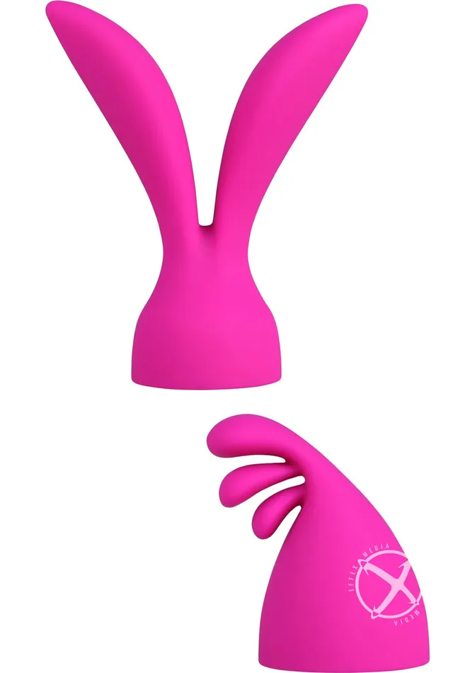 Female Sex Toys Palmpower PalmPleasure Silicone Massager Head Attachment 2 Per Pack Pink