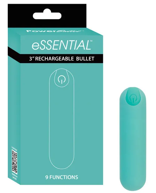 Female Sex Toys Powerbullet PowerBullet Essential Rechargeable Vibrating Bullet Teal