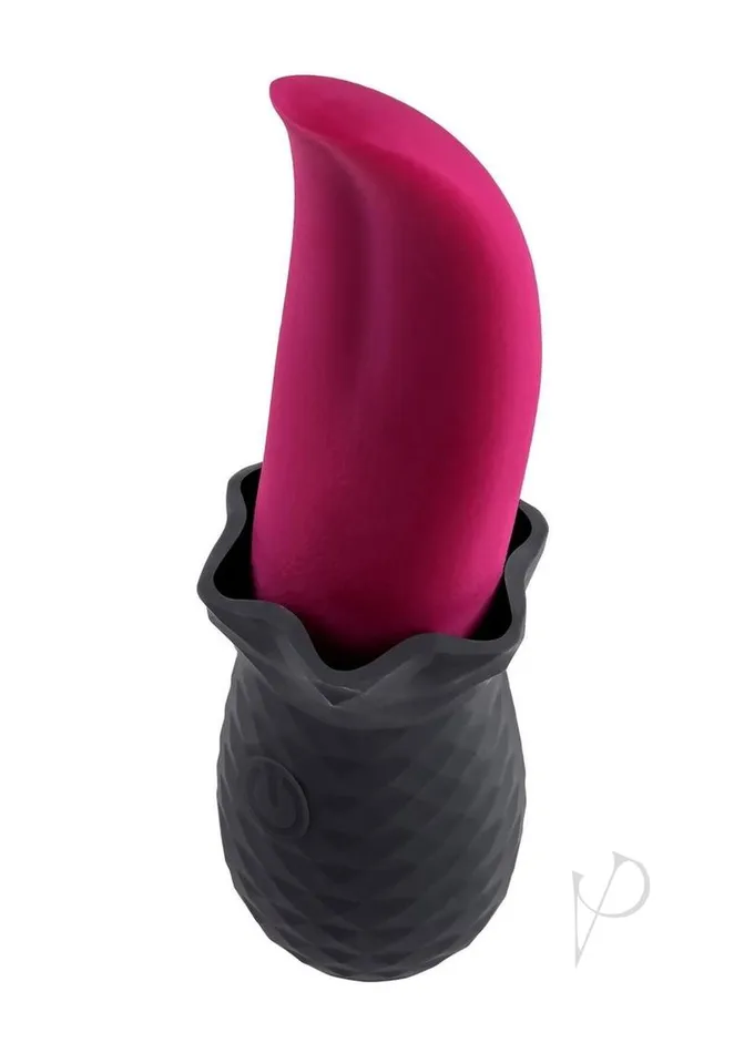 Female Sex Toys Selopa Selopas Tongue Teaser Rechargeable Silicone Clitoral Stimulator Black