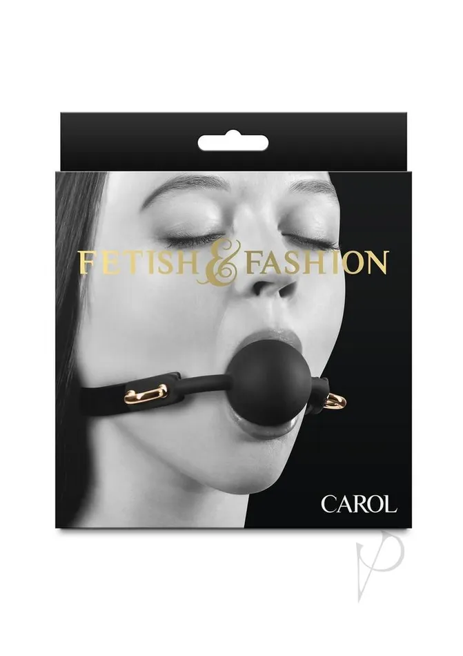Fetish And Fashion Anal Fetish and Fashion Carol Silicone Ball Gag Black