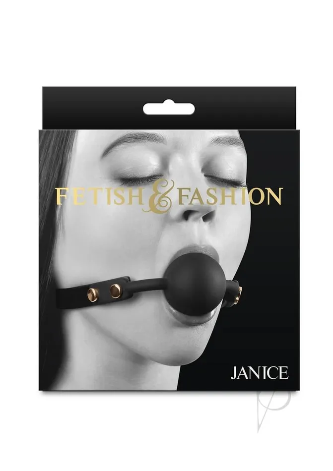 Fetish And Fashion Fetish and Fashion Janice Ball Gag Black Anal