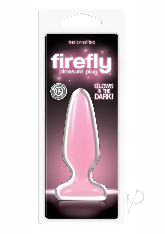 Firefly Pleasure Plug Butt Plug Glow In The Dark Pink Firefly Anal