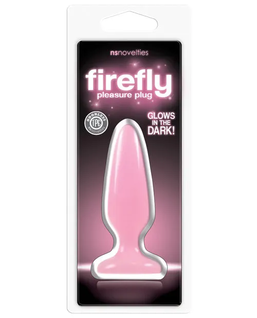 Firefly Pleasure Plug Butt Plug Glow In The Dark Pink Firefly Anal