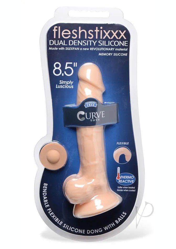 Fleshstixxx Dual Density Silicone Bendable Dong with Balls 85in Vanilla Flesh Stixxx Dildos Fleshstixxx Dual Density Silicone Bendable Dong with Balls 85in Vanilla Flesh Stixxx Dildos