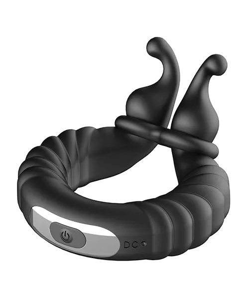 Forto F24 Textured Vibrating Cock Ring Black Forto Male Sex Toys Forto F24 Textured Vibrating Cock Ring Black Forto Male Sex Toys