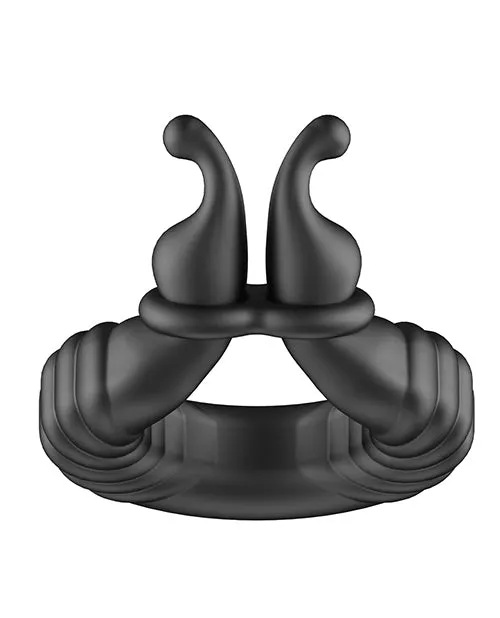Forto F24 Textured Vibrating Cock Ring Black Forto Male Sex Toys Forto F24 Textured Vibrating Cock Ring Black Forto Male Sex Toys