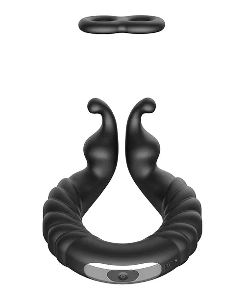 Forto F24 Textured Vibrating Cock Ring Black Forto Male Sex Toys Forto F24 Textured Vibrating Cock Ring Black Forto Male Sex Toys