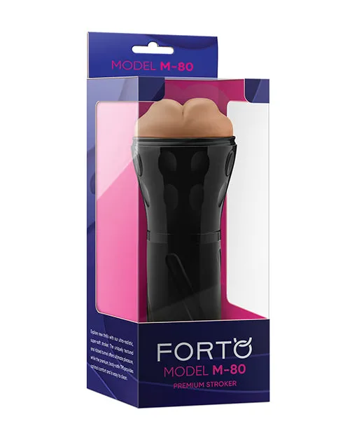 Forto Model M80 HardSide Mouth Masturbator Tan Forto Male Sex Toys
