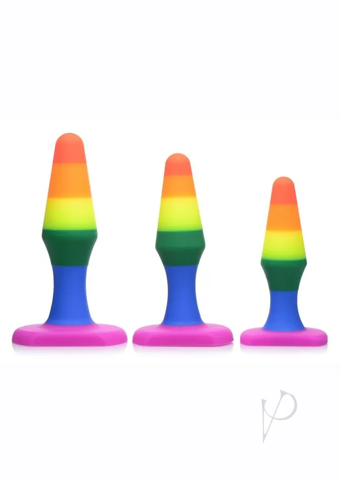 Frisky Anal Frisky Rainbow Silicone Anal Trainer Set 3 piece