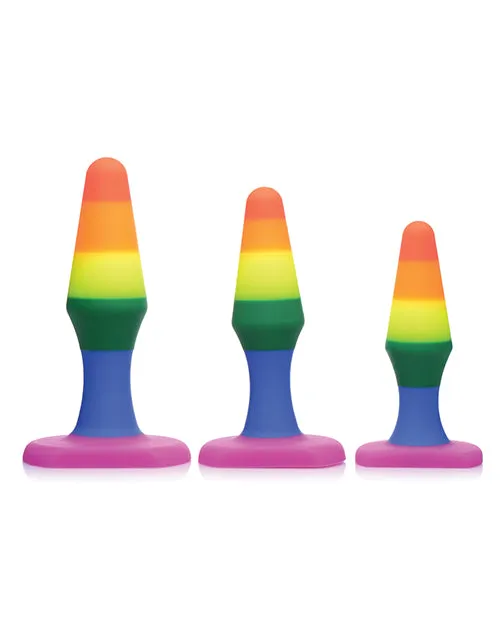 Frisky Anal Frisky Rainbow Silicone Anal Trainer Set 3 piece