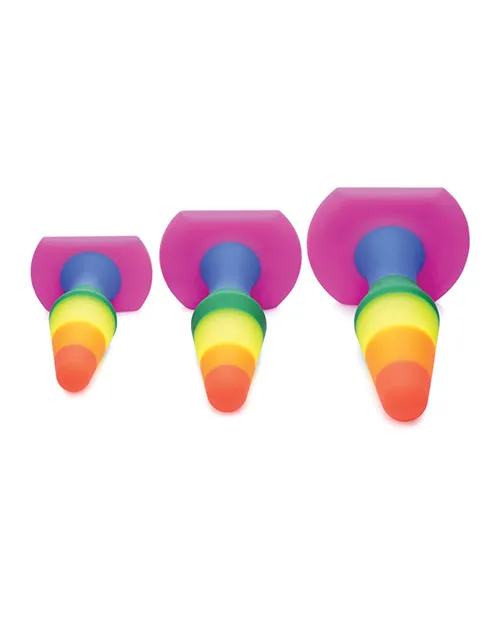 Frisky Anal Frisky Rainbow Silicone Anal Trainer Set 3 piece